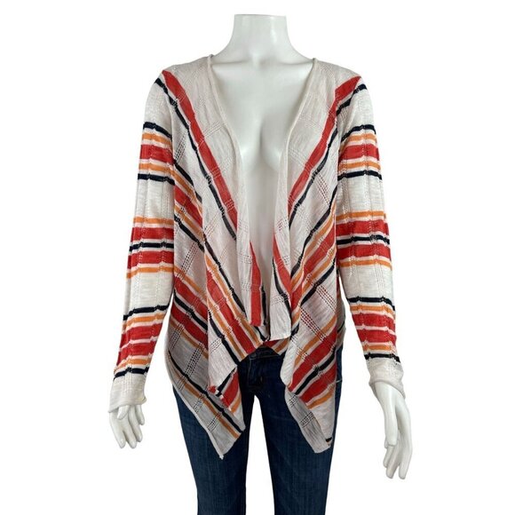Torrid Striped Cardigan Sweater 1 1X Lightweight Long Sleeve - Picture 1 of 8